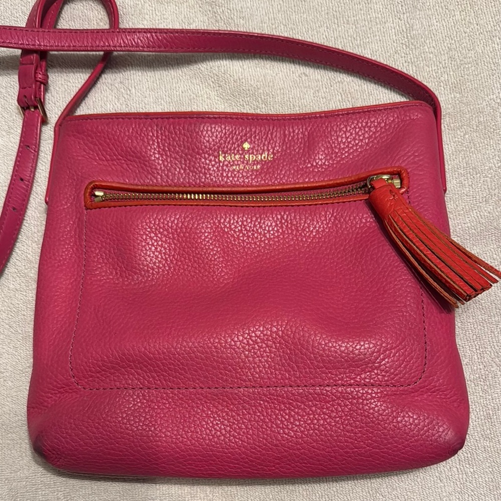 Kate Spade Pink Leather Crossbody Bag